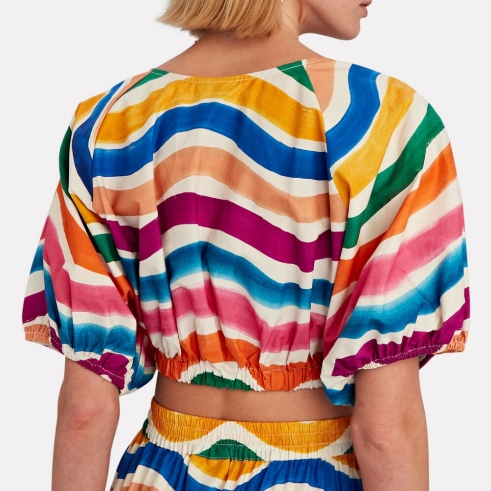 NWOT Dancing Stripes Farm Rio Skirt and Crop Top Set